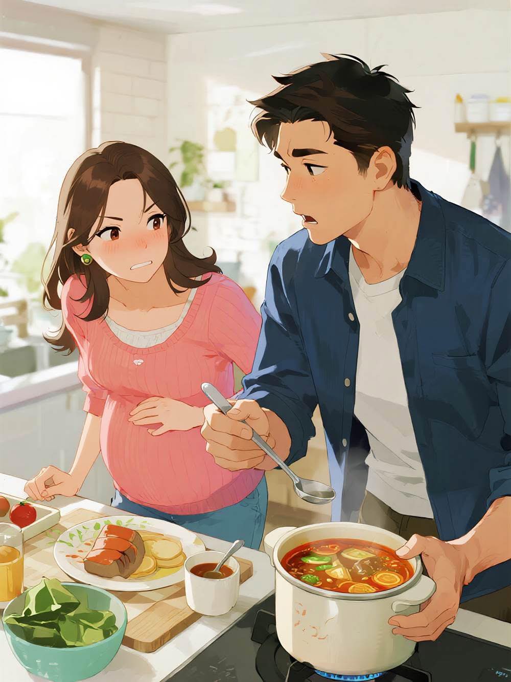 Chồng tôi hỏi: “Đây là canh hay nước rửa nồi?” — và tôi chét lặng