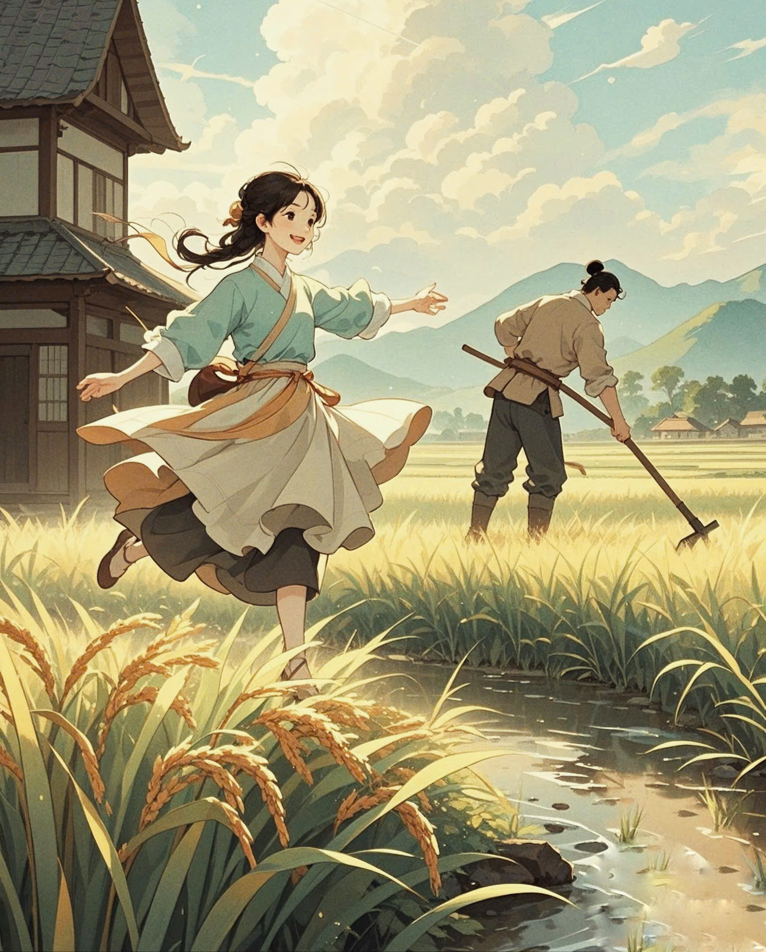 Bìa truyện HOA ĐÀO NỞ NƠI ĐẦU THÔN