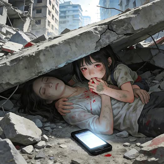 Khối Hộp Đen Dưới Đống Đổ Nát