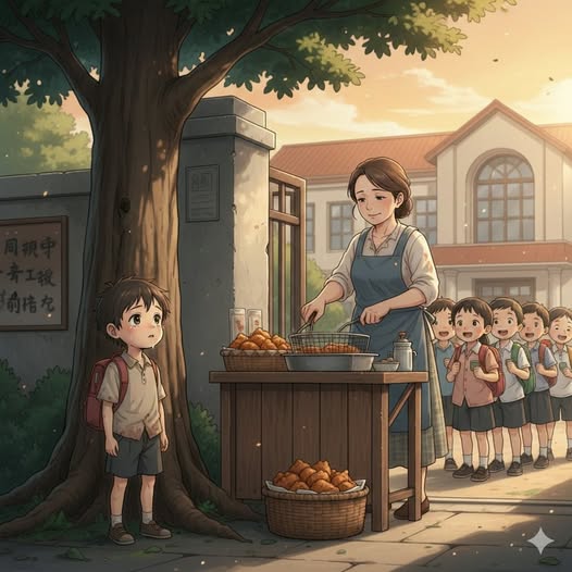 Quầy Gà Rán Trước Cổng Trường