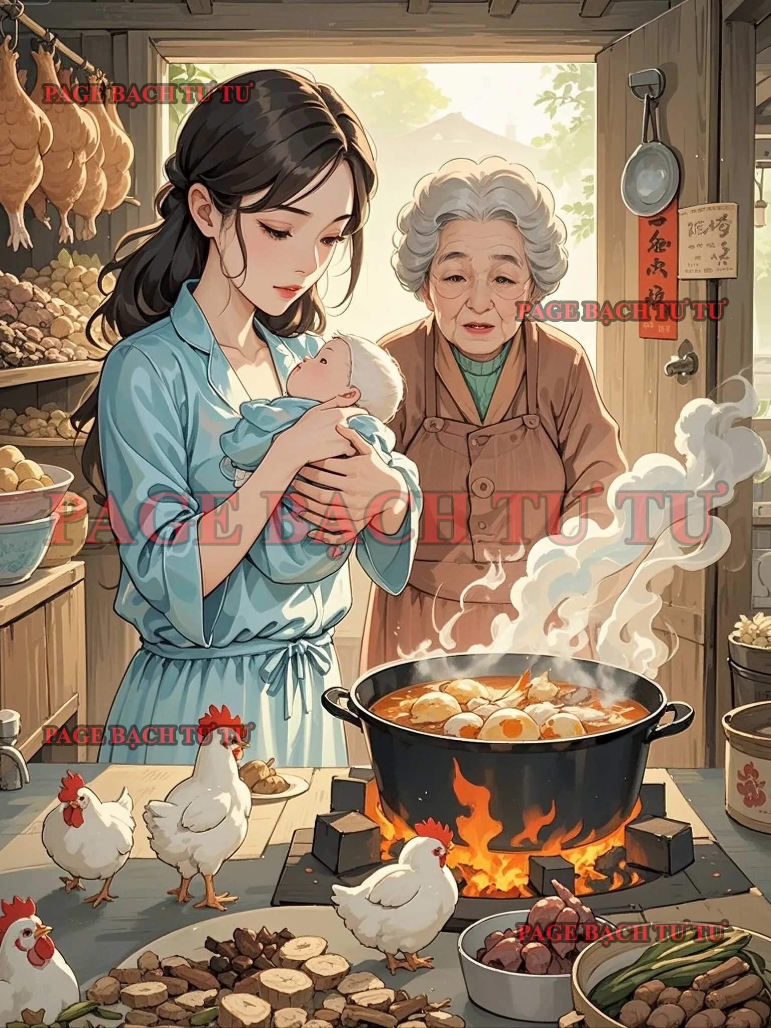 Bìa truyện 500 Con Gà Của Mẹ Chồng