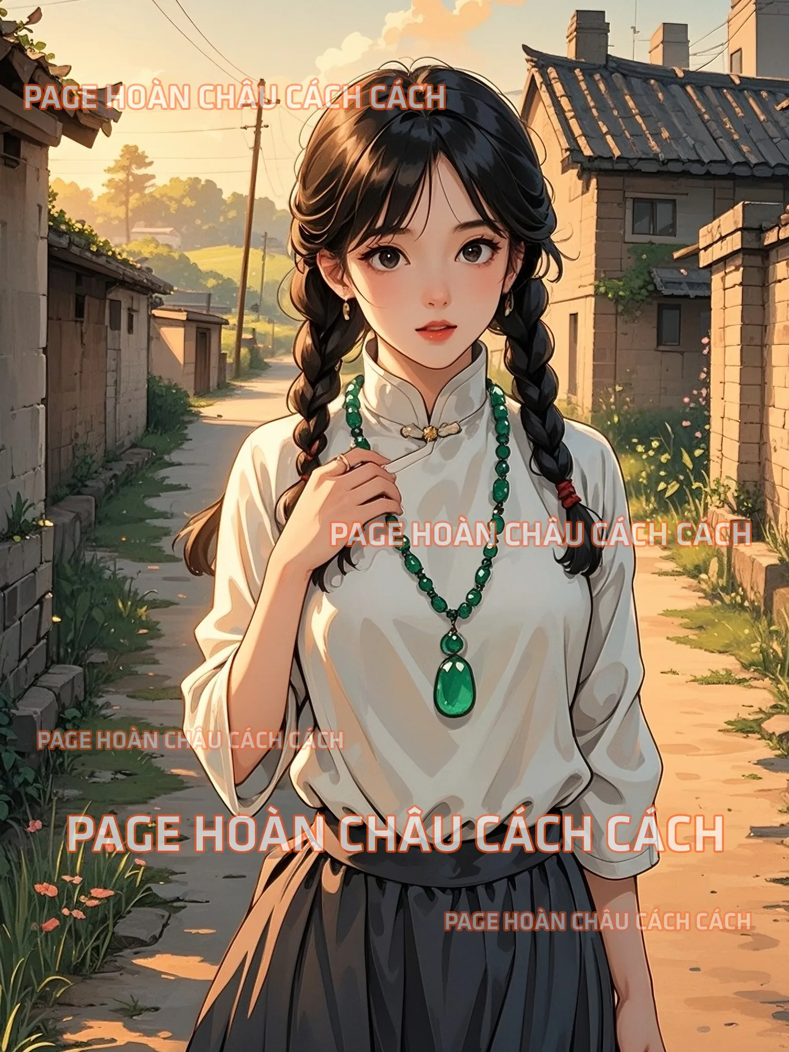 Bìa truyện BÍ MẬT ẨN SAU MIẾNG NGỌC BỘI