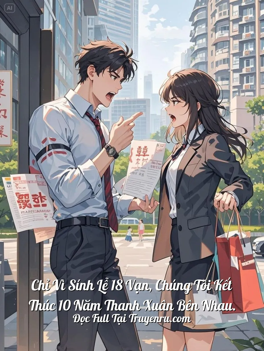 Bìa truyện Chỉ vì sính lễ 18 vạn, chúng tôi kết thúc 10 năm thanh xuân bên nhau.