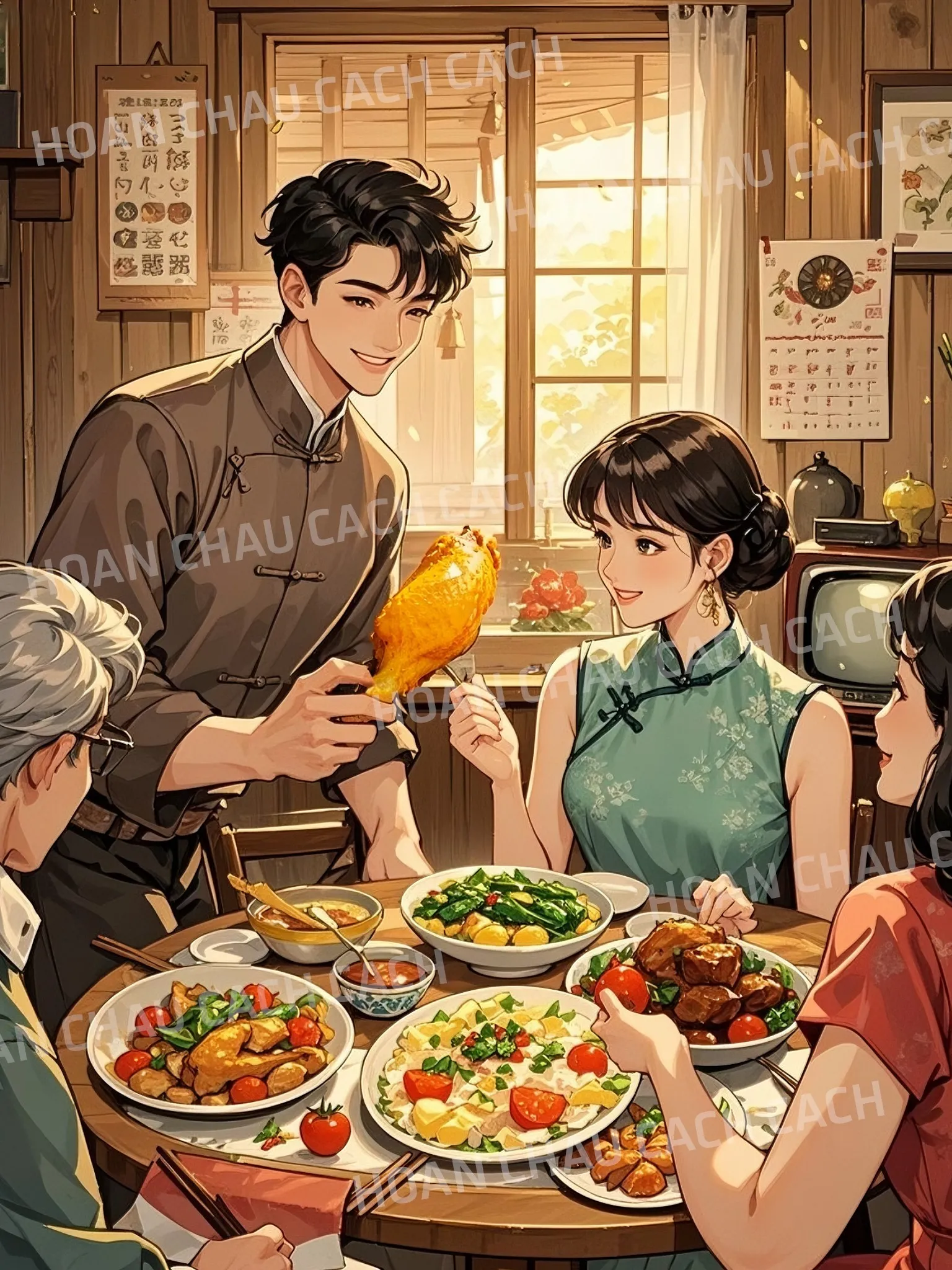 Bìa truyện CHIA TAY VÌ MỘT CÁI ĐÙI GÀ