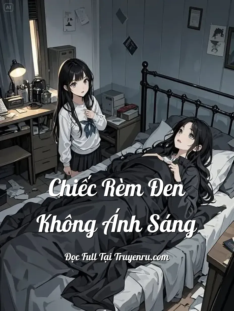 Bìa truyện CHIẾC RÈM ĐEN KHÔNG ÁNH SÁNG