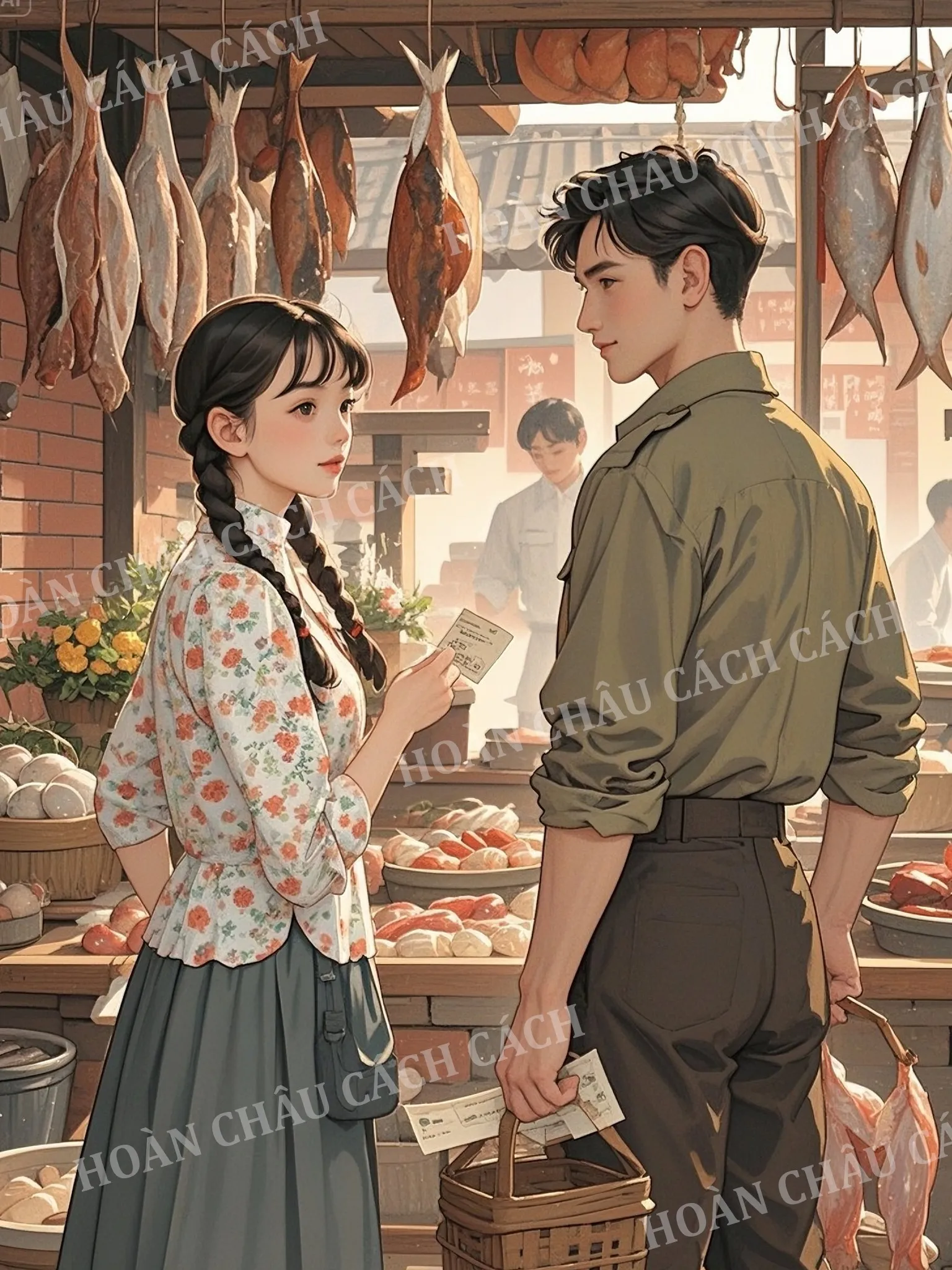 Bìa truyện CHỒNG ĐƯA PHIẾU GẠO CHO THANH MAI, TÔI MANG THAI BỎ ĐI