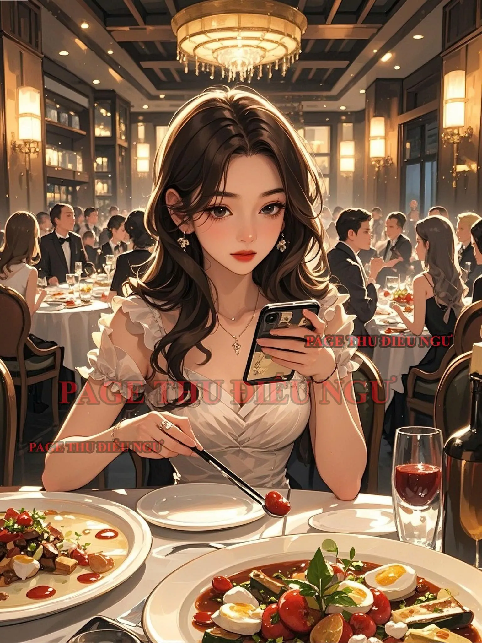 Bìa truyện CHÚNG TÔI CHIA TAY NHAU CHỈ VÌ MỘT BỮA ĂN