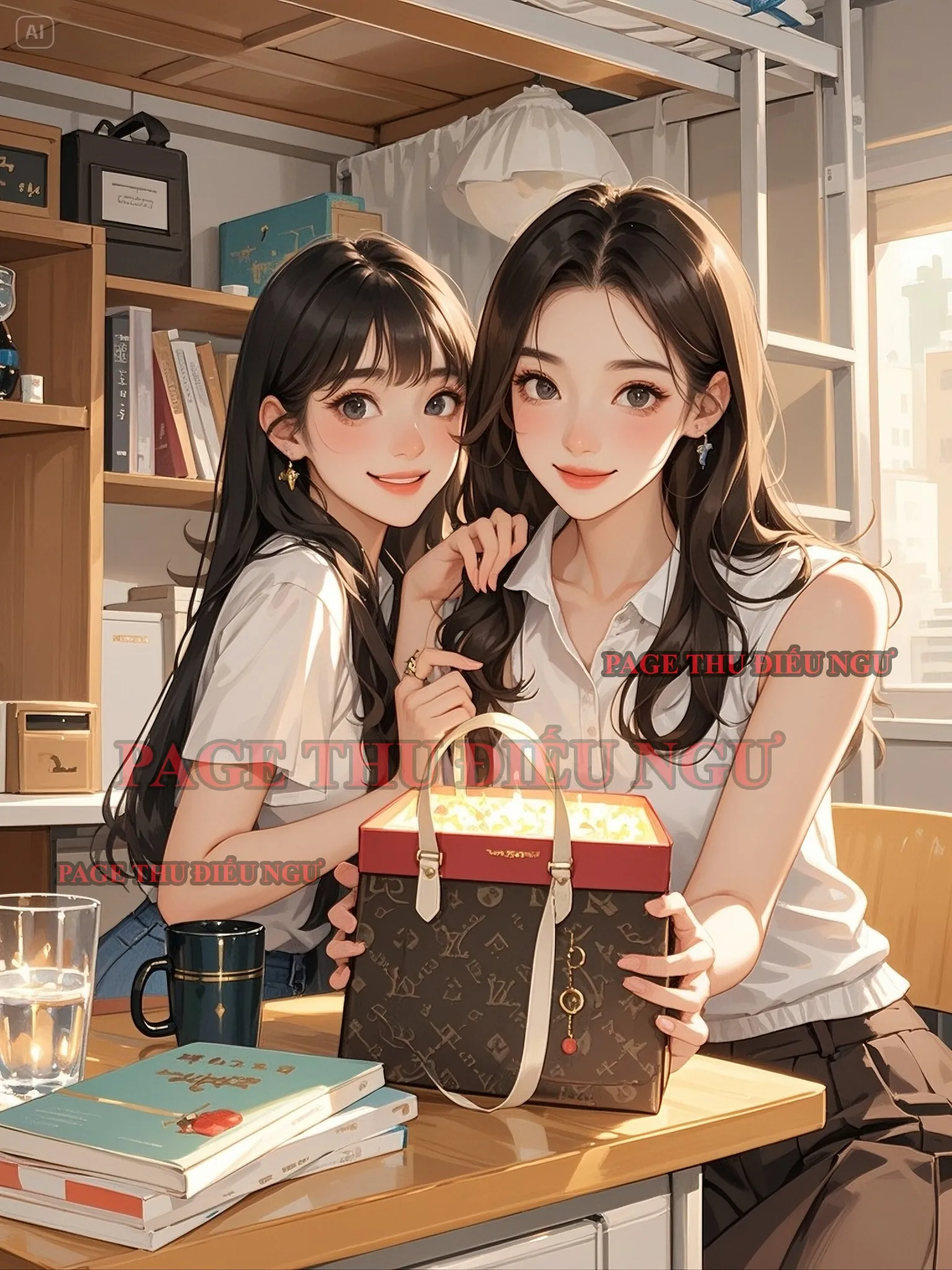 Bìa truyện CÔ BẠN CÙNG PHÒNG RẮC RỐI