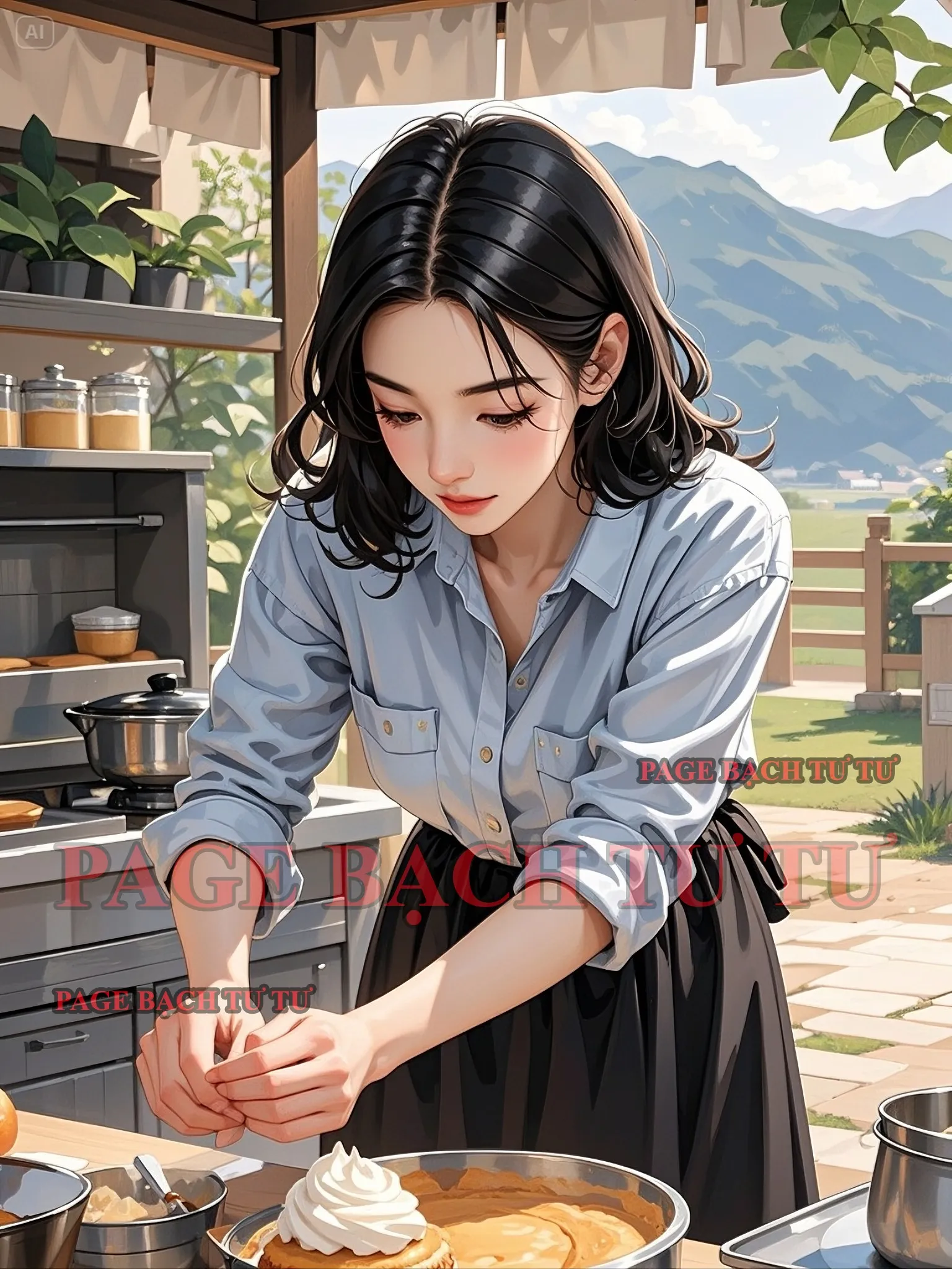 Bìa truyện CÔ GÁI BÁN XÚC XÍCH VÀ TỔNG TÀI TRẠI HEO