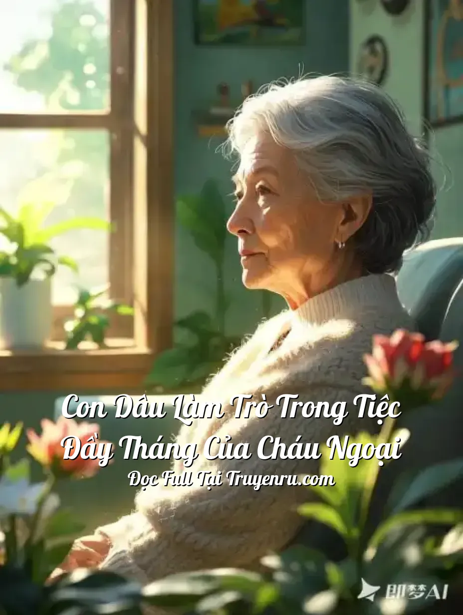 Con dâu làm trò trong tiệc đầy tháng của cháu ngoại