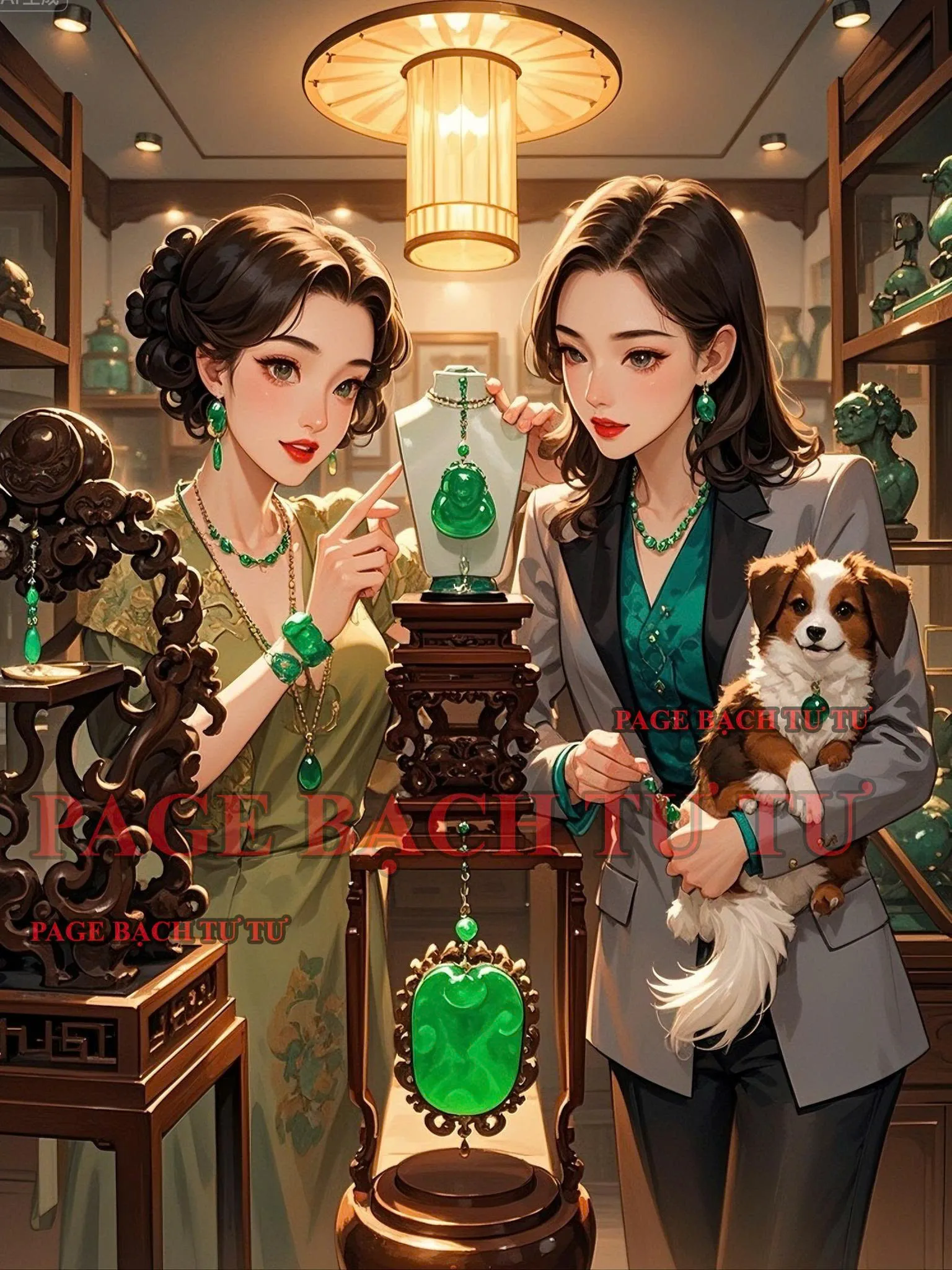 Bìa truyện DÂY CHUYỀN KIM CƯƠNG VÀ CON CHÓ