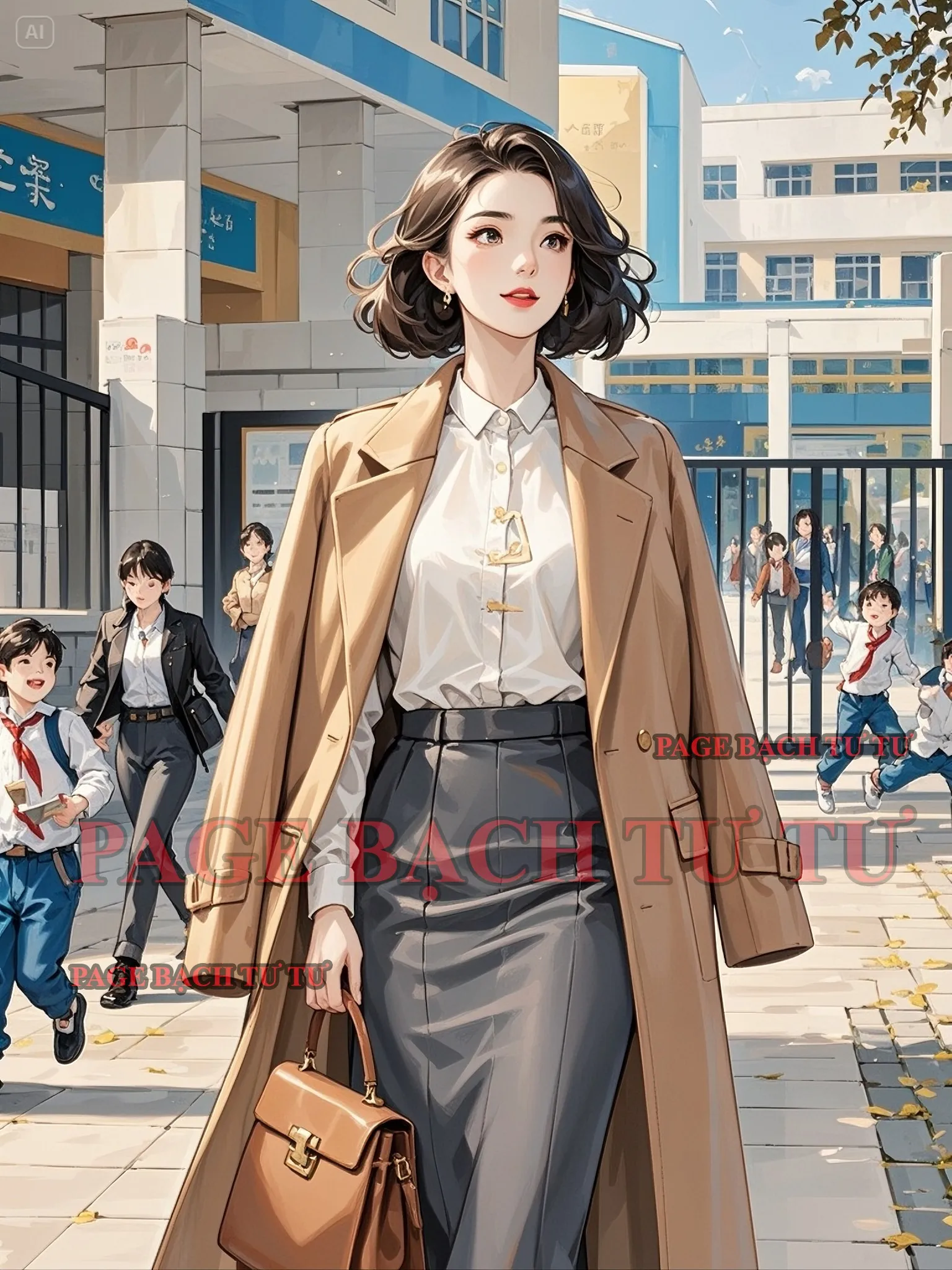 Bìa truyện Đến lớp học thêm để tạo bất ngờ cho con gái, nhưng lại bị coi là kẻ buôn người