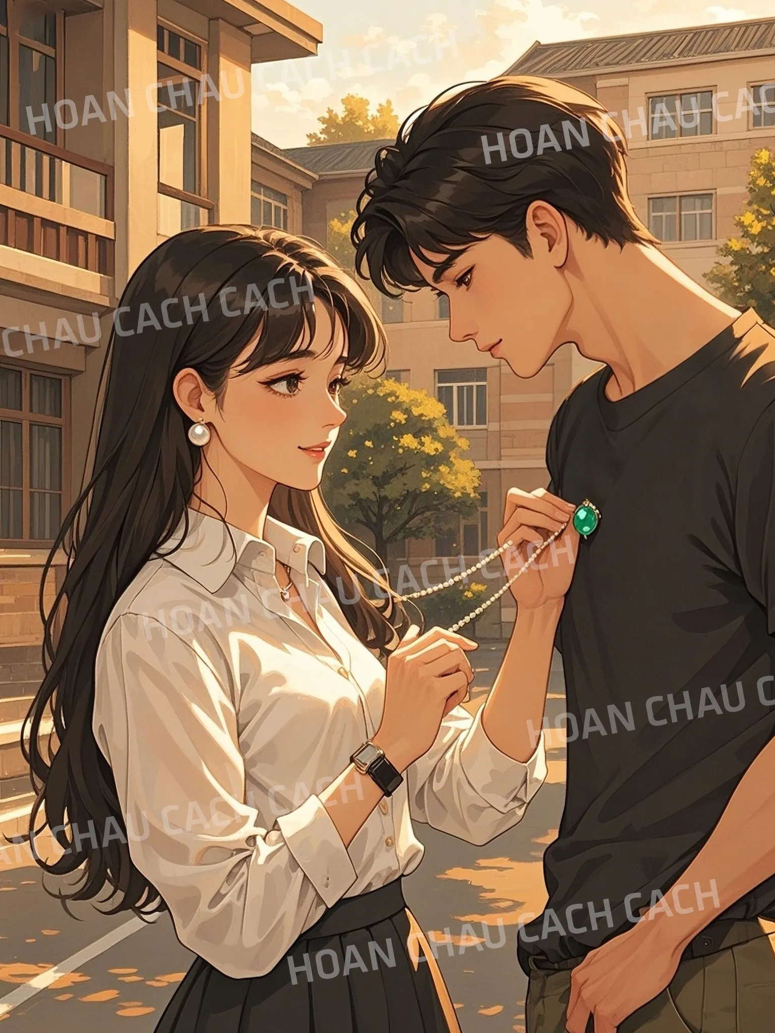 Bìa truyện ĐEO DÂY CHUYỀN CHO TÔI ĐỂ NGƯỜI KHÁC ĐỖ ĐẠI HỌC