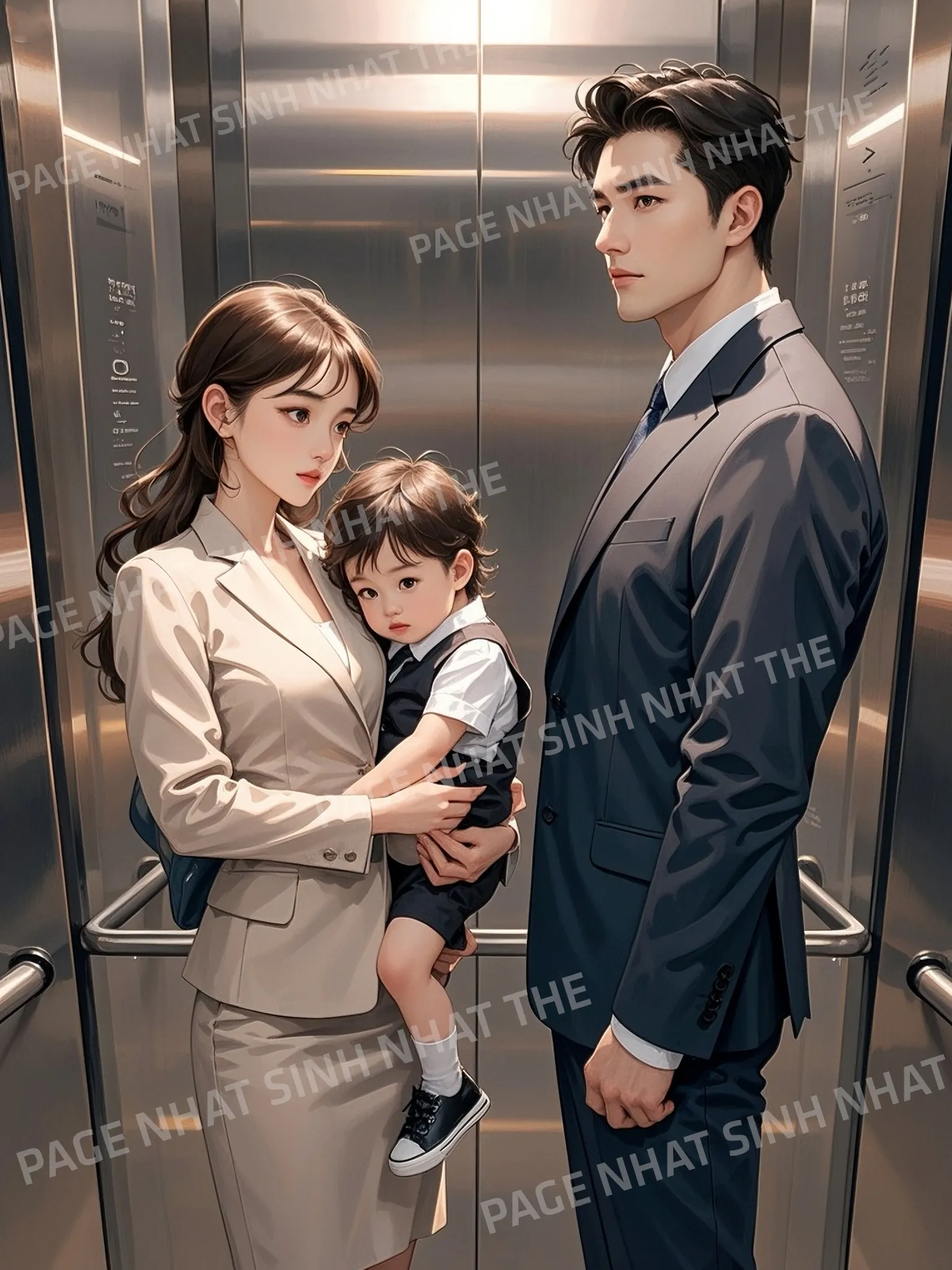 Bìa truyện GẶP LẠI NGƯỜI YÊU CŨ TRONG THANG MÁY