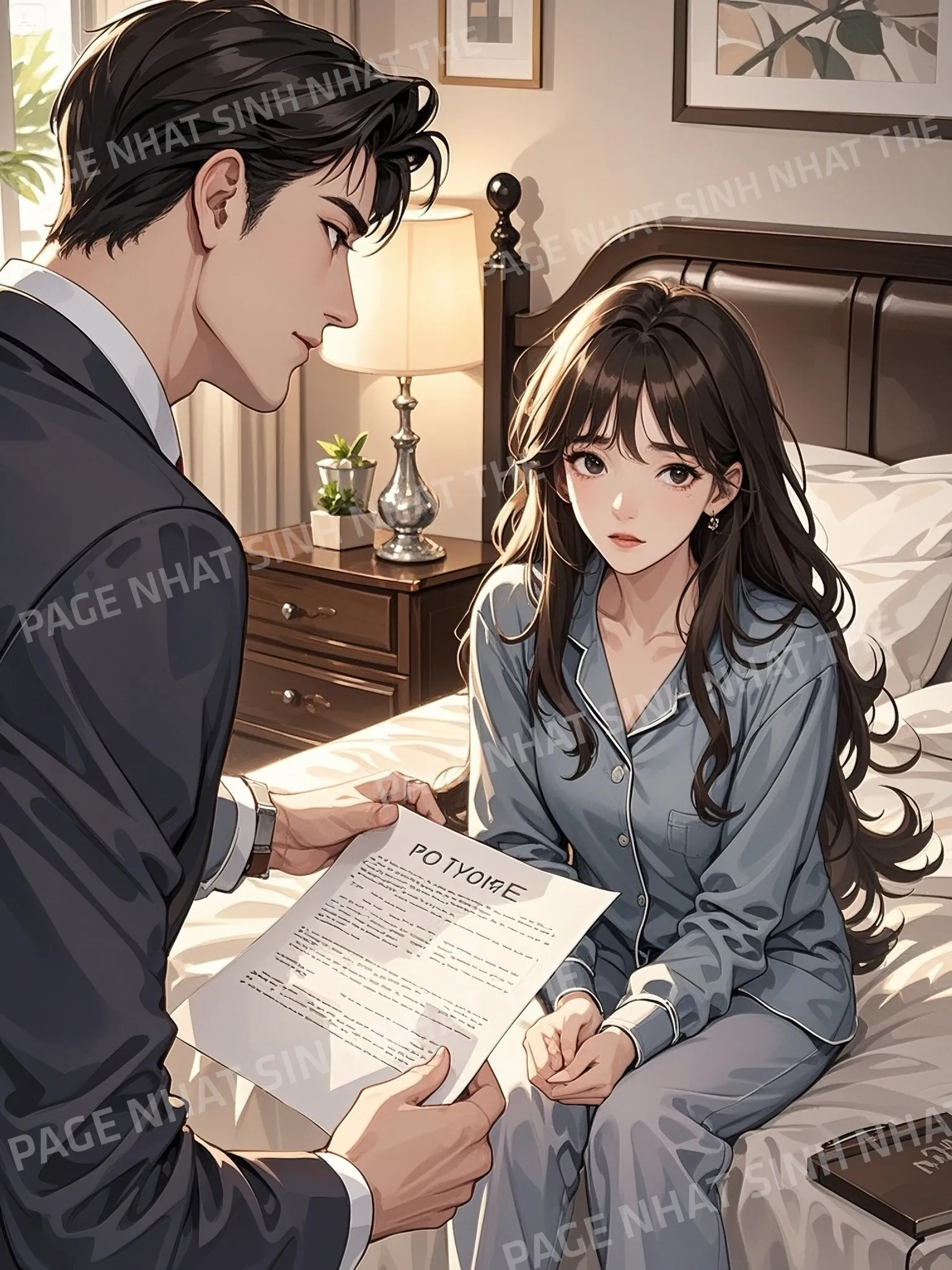 Bìa truyện KHÔNG LY HÔN, KHÔNG NHÂN NHƯỢNG , KHÔNG THA THỨ
