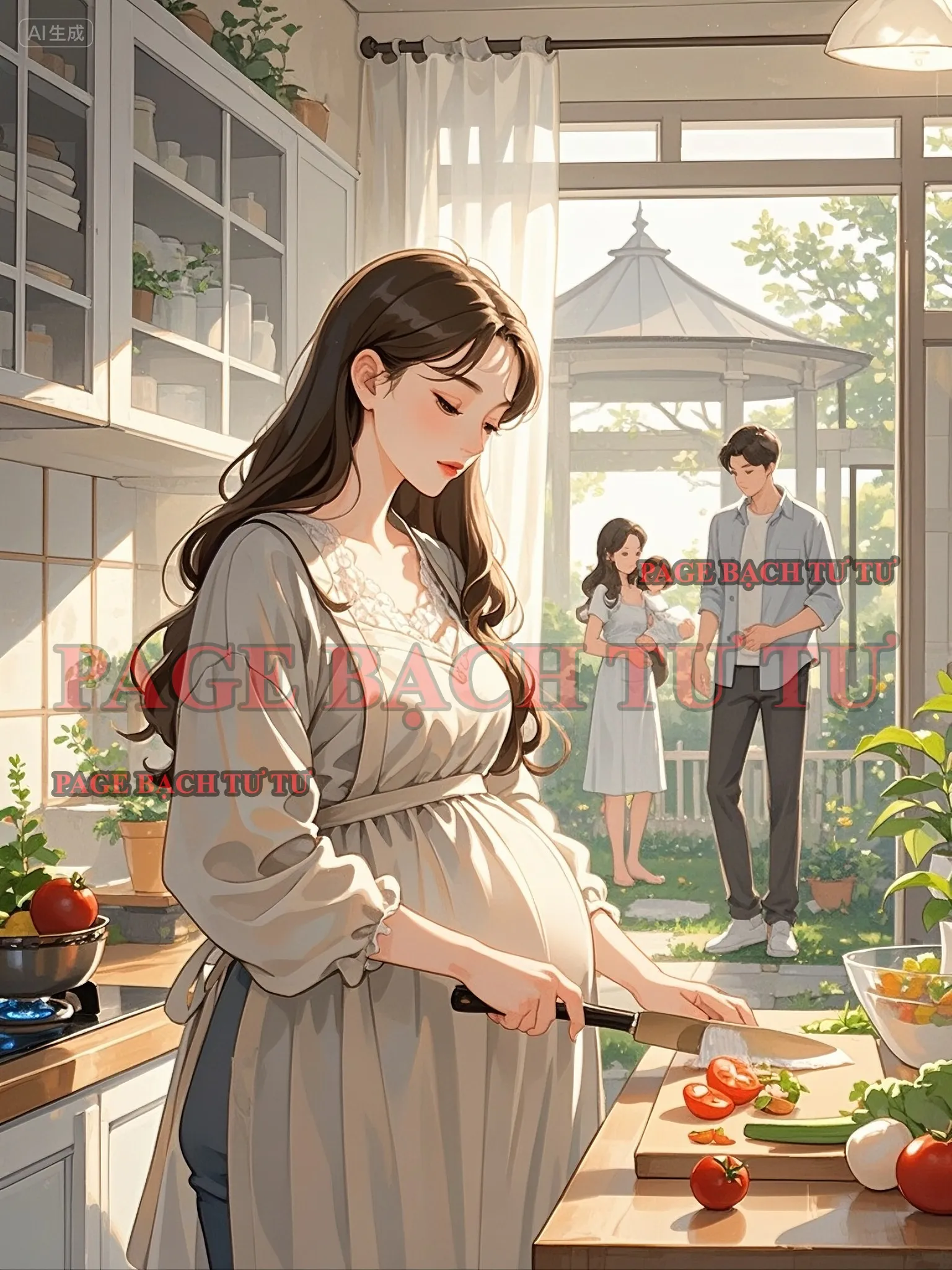 Bìa truyện Mang th a i sáu tháng, tôi vẫn kịp đổi chú rể