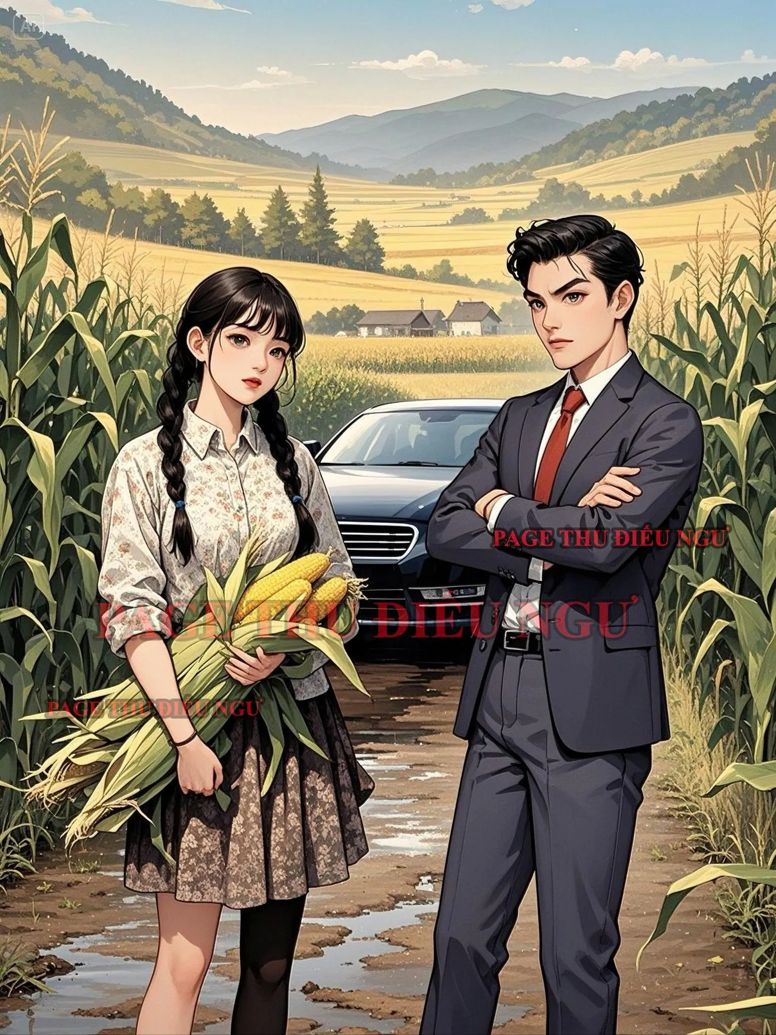 Bìa truyện MỐI TÌNH TRÊN RUỘNG NGÔ