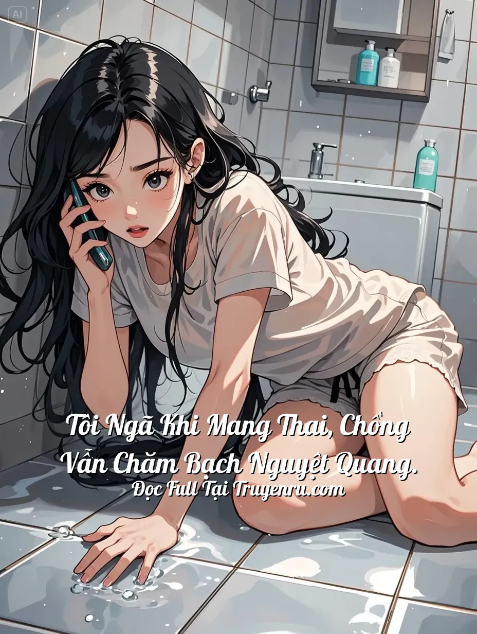 Bìa truyện Tôi Ngã Khi Mang Thai, Chồng Vẫn Chăm Bạch Nguyệt Quang.