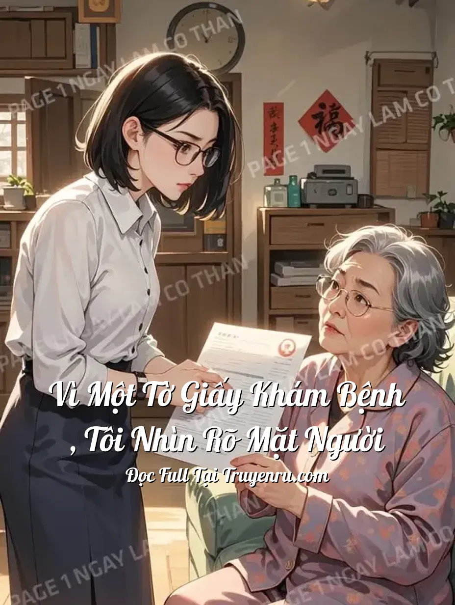 Bìa truyện VÌ MỘT TỜ GIẤY KHÁM BỆNH , TÔI NHÌN RÕ MẶT NGƯỜI